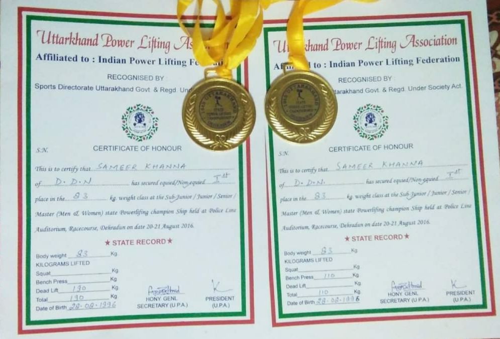 Gold Medals in Powerlifting